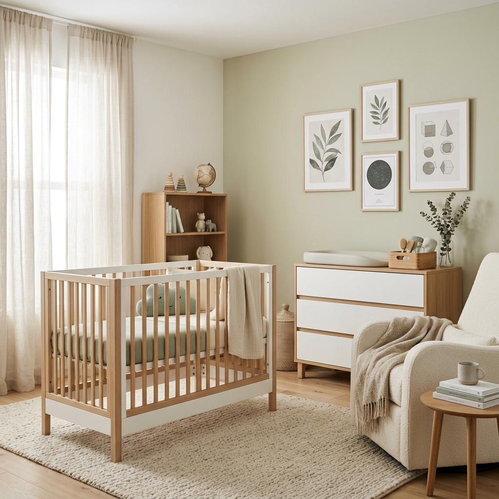Premium modern neutral-toned nursery